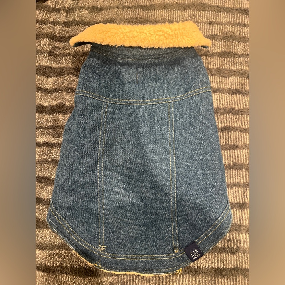 GAP Denim Dog Jacket with Tan Lining